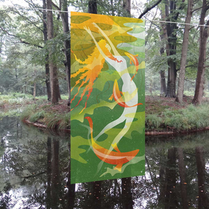 De digitale illustratie wordt op bestelling gedrukt op aluminium en geleverd met een certificaat en met gemonteerd ophangsysteem. Een kleiner of groter formaat of een afdruk op acrylglas, textiel of fine art papier is mogelijk, dan graag even overleg.