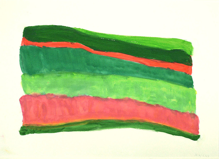 Mijn Hollands land - abstracte landschap-kunst nr. 6.387 - te koop of te huur
