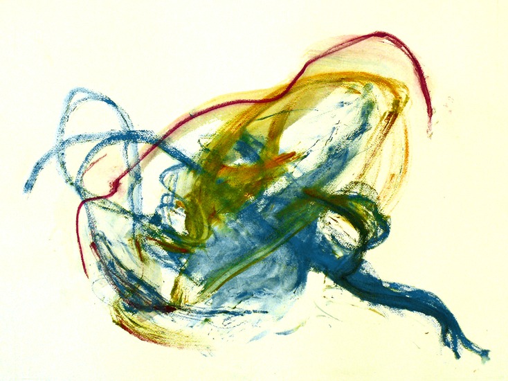 'DWARRELEN' - abstract-expressionistisch, natuurlijk schilderij; te koop en bij de kunst-verhuur online