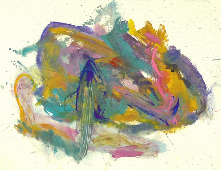 'Your colored voice' - abstract werk op papier; niet meer beschikbaar - ​​​​​​Fons Heijnsbroek