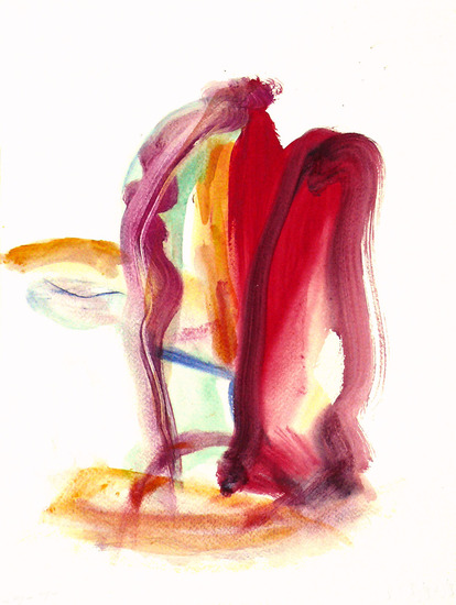 'Poort naar...' - abstracte kunst, papier; niet meer beschikbaar - ​​​​​​Fons Heijnsbroek