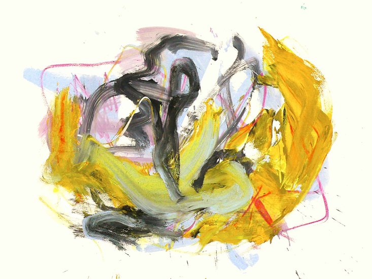 'Deja-view' - abstract werk op papier; niet meer beschikbaar - ​​​​​​Fons Heijnsbroek