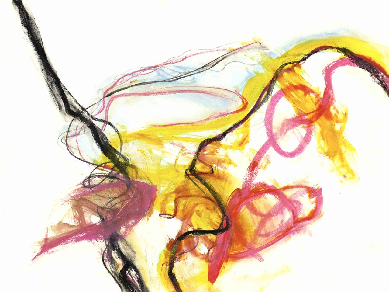 'Nova Scotia' - kleurige abstracte kunst op papier