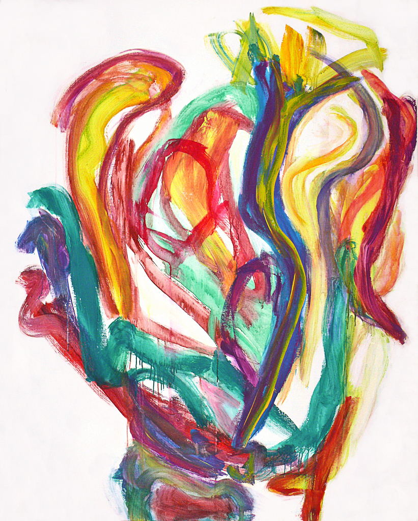 'Abundance' - large abstract expressionism in colorful painting, for sale worldwide (click for larger image)