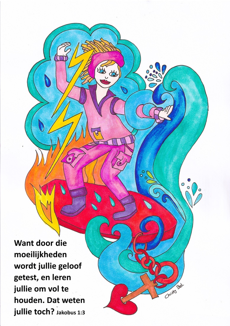 meisje op surfplank beproeving