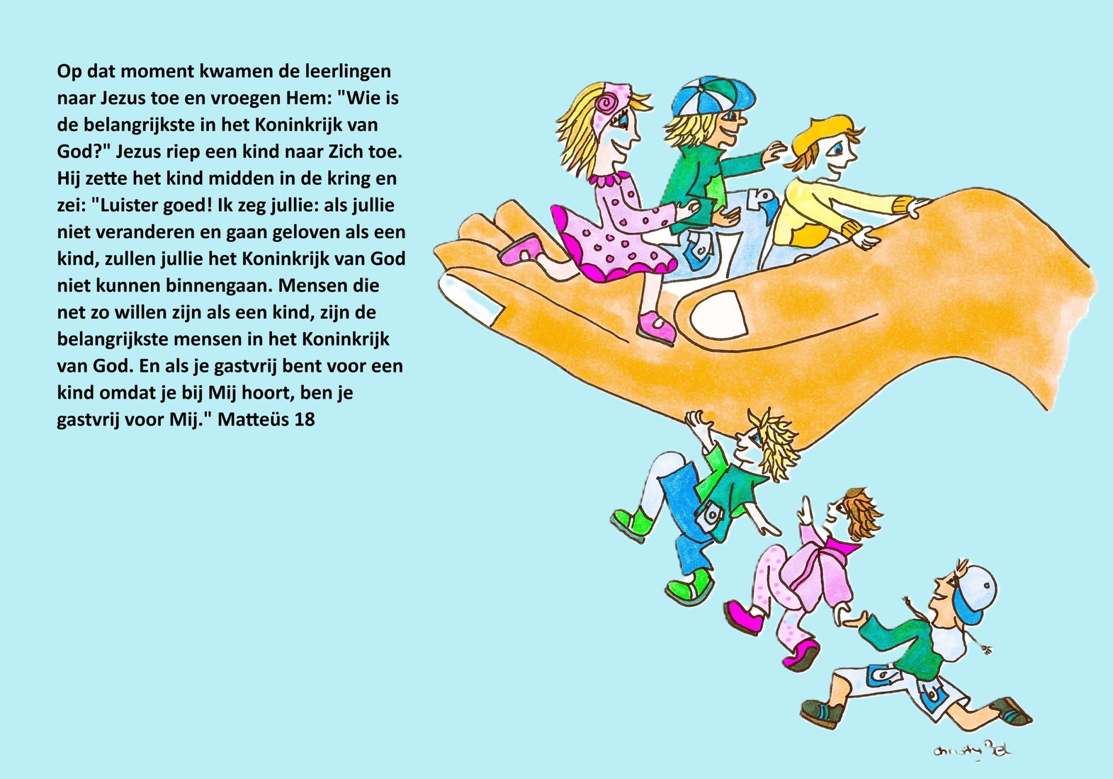 kinderen op hand