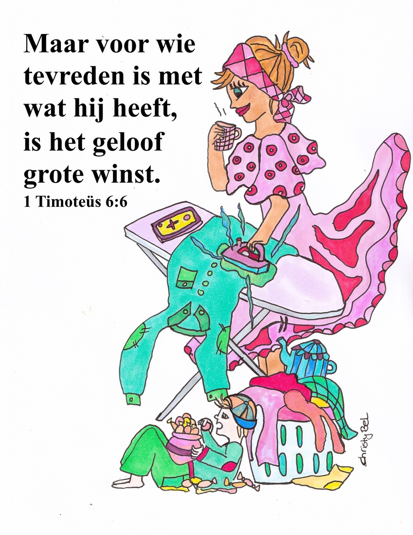 Tevreden zijn.