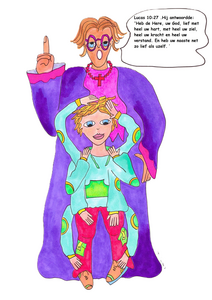 Bijbelse teksten vanuit de dominee getekend