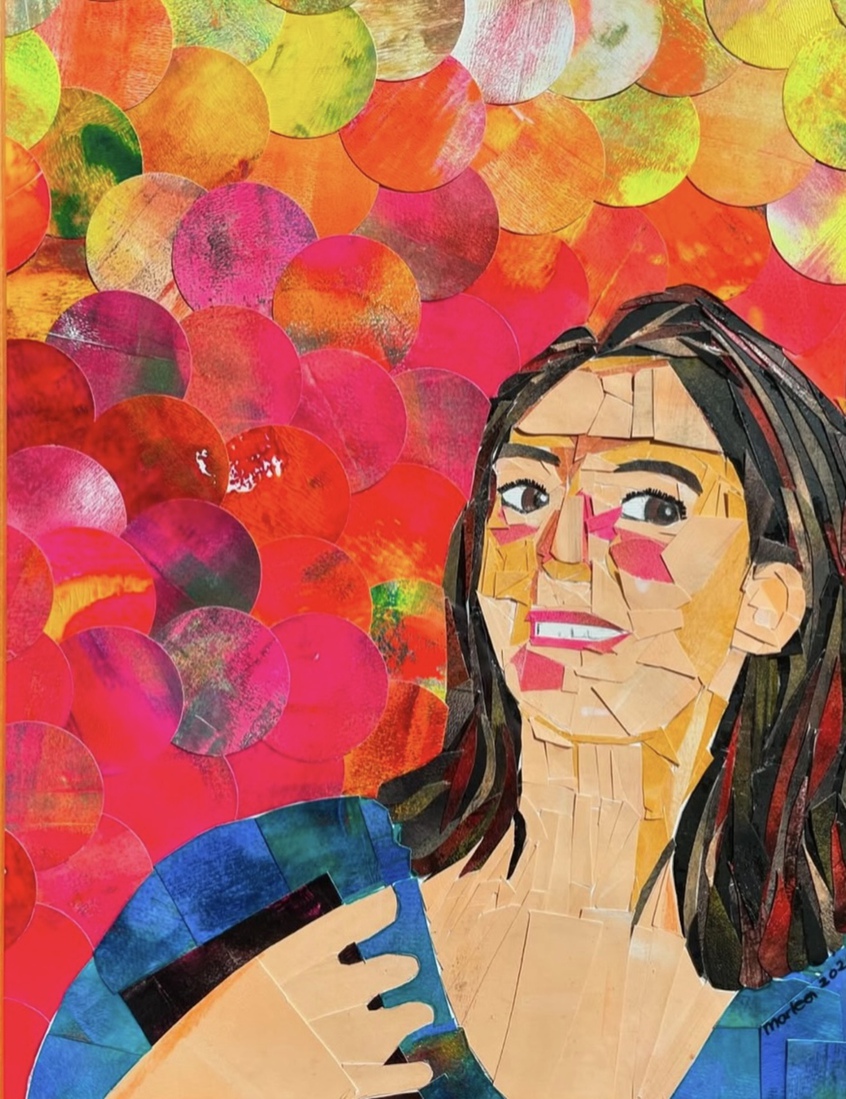 Cirkelcompositie Portret (verkocht)