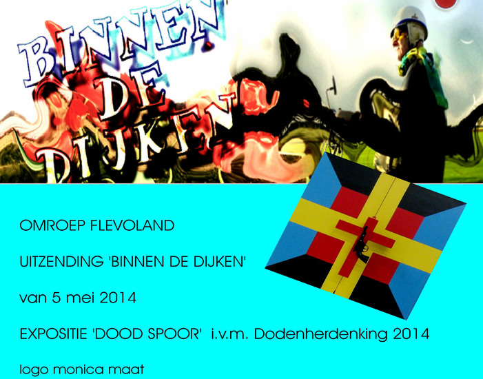 Omroep Flevoland. Link Gewapend Kruis. Expositie: Dood Spoor. 5 mei 2014