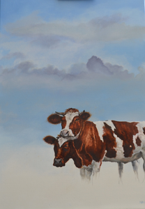 Mijn inspiratie krijg ik van de dieren bij ons op de boerderij of van andere boerderijen bij ons in de buurt.