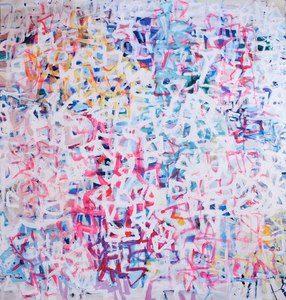 Geinspireerd door Mondriaan Paul Klee en ook Sam Francis zijn deze werken onstaan vanuit veel plezier. Vrolijke kleurrijke werken die prettige emoties oproepen.