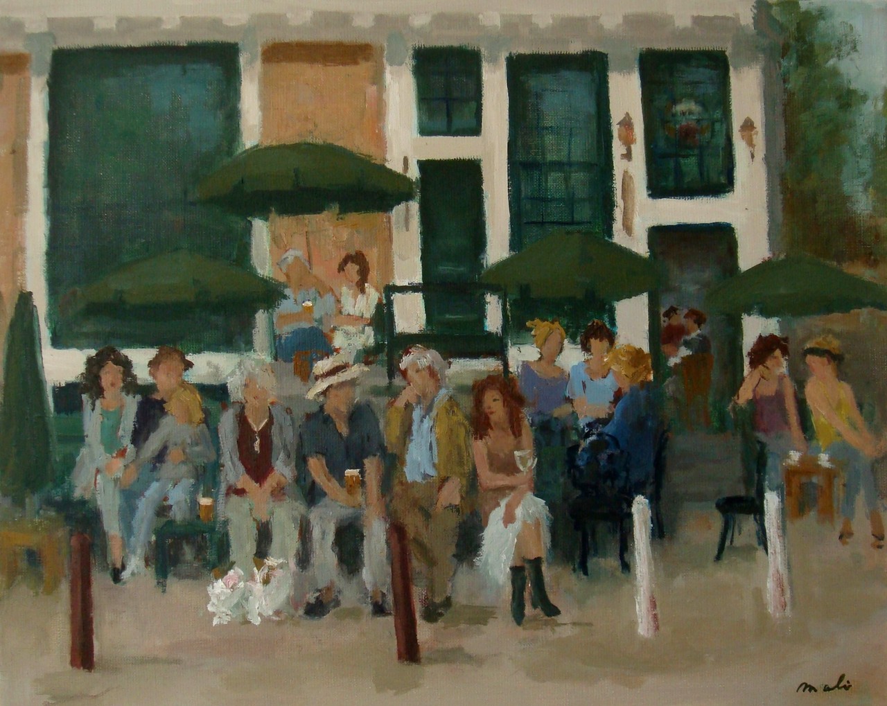 Amsterdams terras Papeneiland