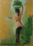 Oil paintings made after sketches, made while staying in Bali in 1999.