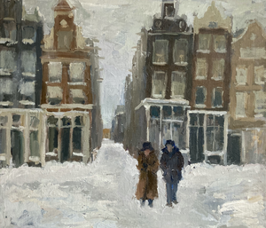 Some paintings which I made after the heavy snow in Amsterdam, which delighted everyone in town.