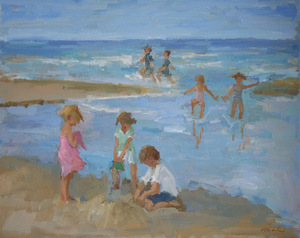 Scènes aan het strand