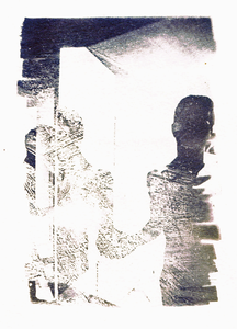 Cyanotypie is een fotografisch proces waarbij na ontwikkeling een cyaan-blauwe afdruk ontstaat. De fotosensitieve chemicaliën worden handmatig op de drager geschilderd, UV-licht brandt de afbeelding in het papier. Het procéde staat toe in oplage te werken waarbij elk exemplaar een uniek karakter blijft behouden.