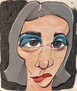 Fantasie personages in mixed media.