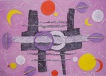 Vrije abstracten symboliek mixed media