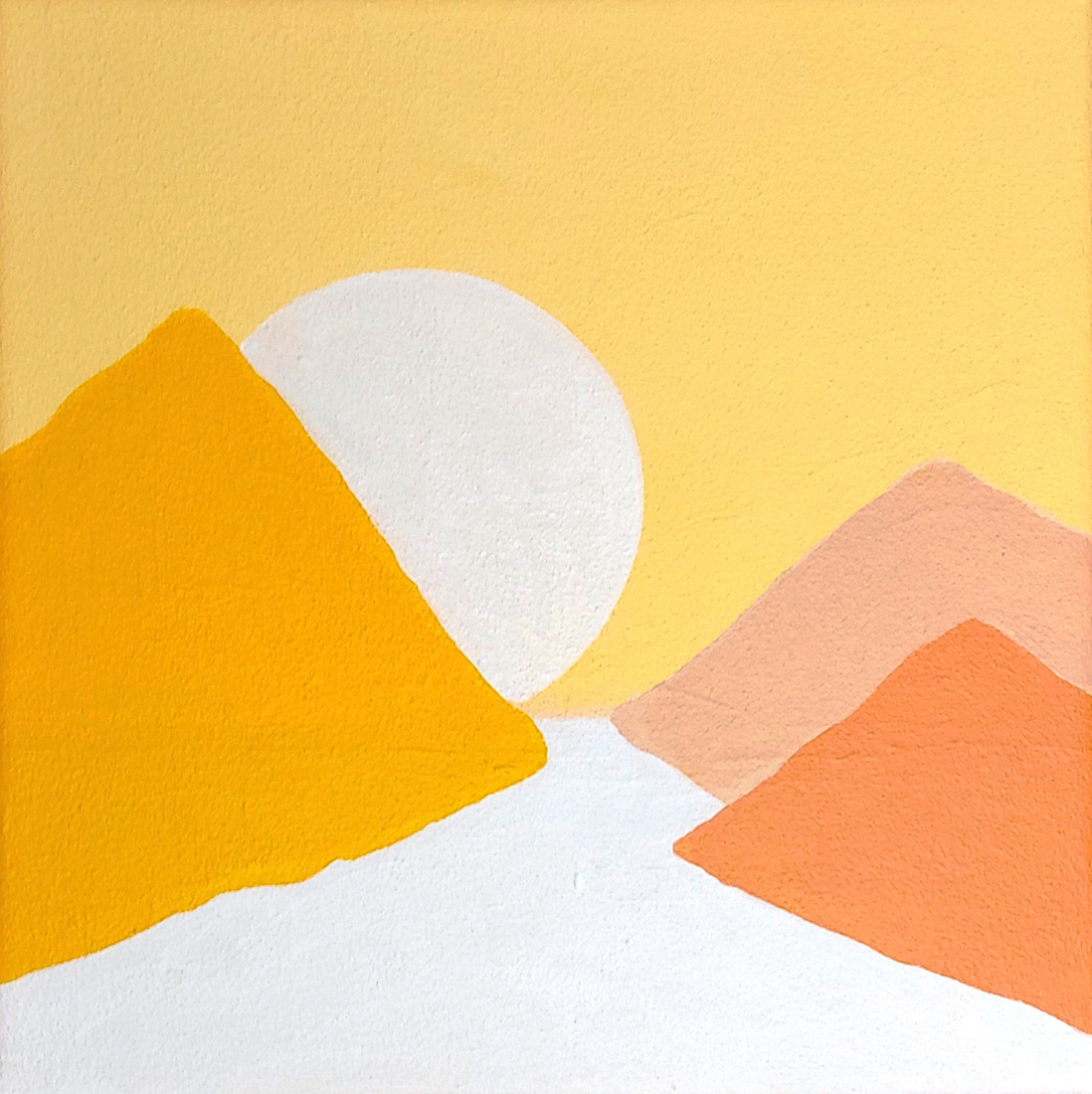 Terra gekleurd berglandschap