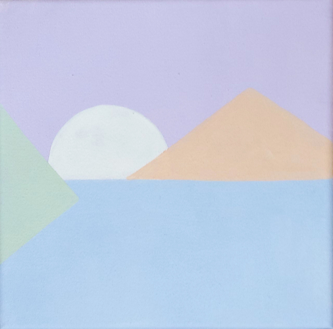 Abstract landschap lila