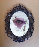 Geschilderde ogen met frame