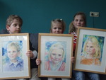 Met aquarelverf maak ik portretten op papier, meestal in opdracht.Voor meer informatie over portretopdrachten zie het kopje 'portretopdrachten'. Ik schilder ook wel portretten in acrylverf op doek of triplex.