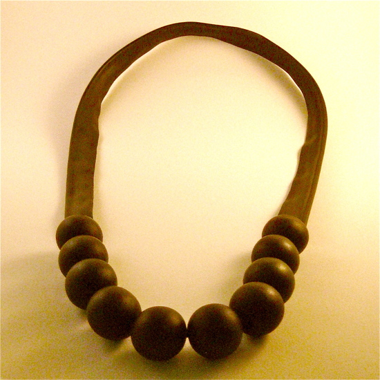 hout en rubber ketting