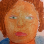 zelfportret door kinderen gemaakt tijdens workshop zelfportret door kinderen gemaakt tijdens workshop