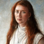 portrait of a woman with red hair portrait of a woman with red hair