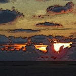 Zonsondergang bij zee Zonsondergang bij zee