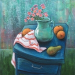 Petite table bleu Petite table bleu