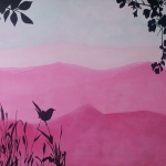 Roze landschap Roze landschap