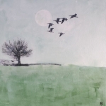 Groen landschap, Ganzen Groen landschap, Ganzen