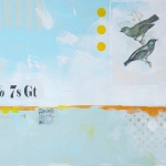 Compositie vogels groen Compositie vogels groen