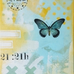 Poststempel, vlinder Poststempel, vlinder