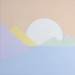 Abstract landschap met zee Abstract landschap met zee