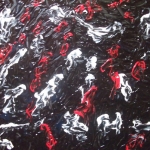 Red, black and white Red, black and white
