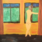 Girl before window Girl before window