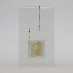 Sacha Janzee - Kapel ( Gefused glas met fototransfer van een tekening) Sacha Janzee - Kapel ( Gefused glas met fototransfer van een tekening)