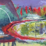 Emy Noya - Untitled ( Acrylverf op katoen) Emy Noya - Untitled ( Acrylverf op katoen)