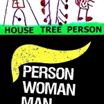 Person, woman, man, camera, tv House, tree, person Person, woman, man, camera, tv House, tree, person