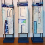 Tree blue houses Tree blue houses