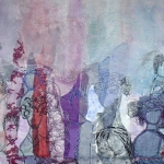 textile painting 'waiting for....' textile painting 'waiting for....'