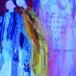 textile painting 'intimate moment' textile painting 'intimate moment'