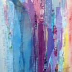 textiele painting 'alone/lonely' textiele painting 'alone/lonely'