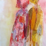 textile painting 'love' textile painting 'love'