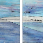 'Birds on a high voltage cable' 'Birds on a high voltage cable'