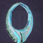textile collar blue/green textile collar blue/green