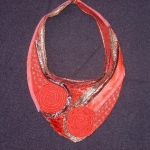 textile collar red textile collar red